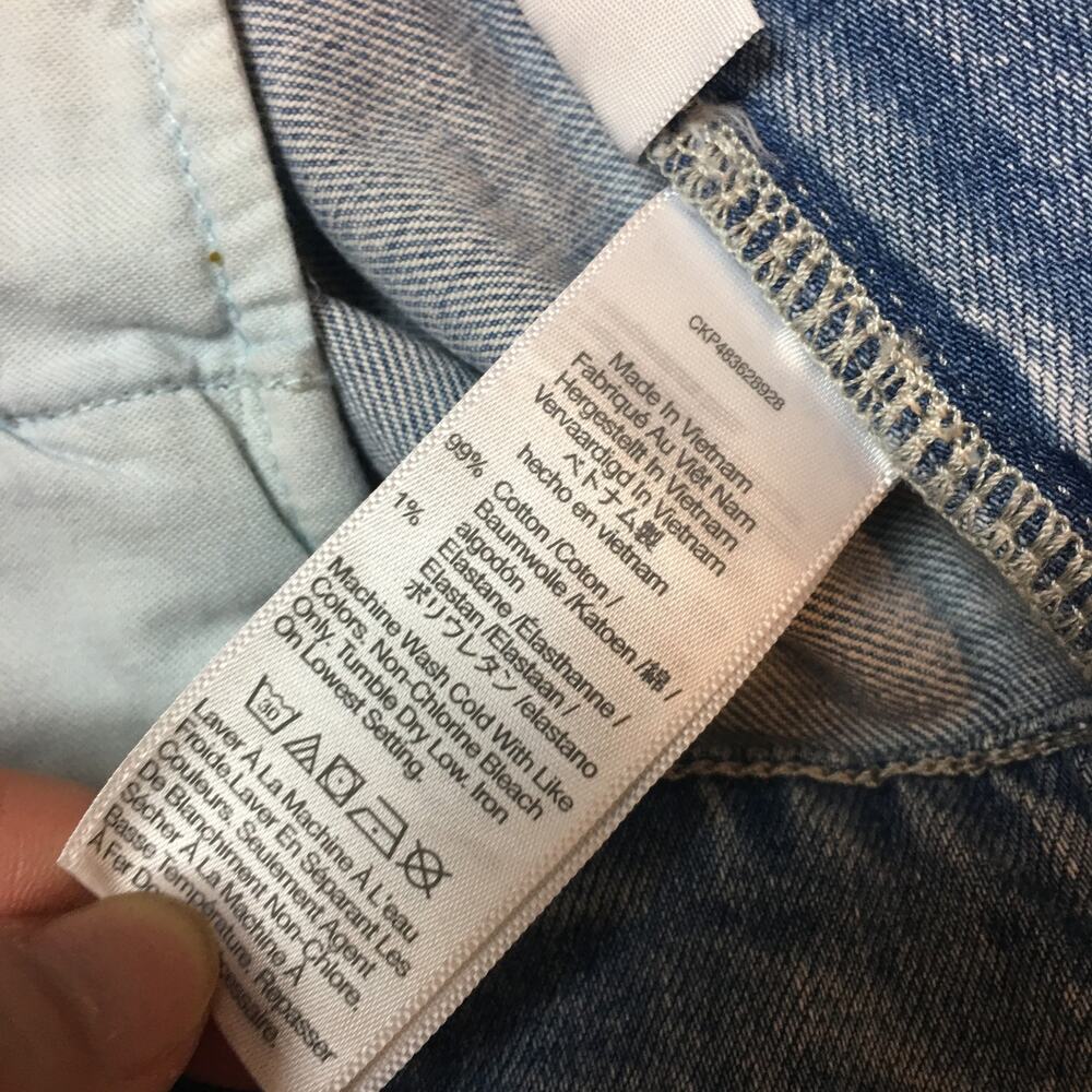NWT Madewell Emmett Wide-Leg Light Blue Jeans W 33 - Picture 7 of 11